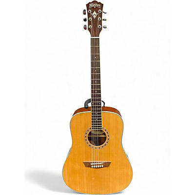 Used Washburn WD10S Natural Acoustic Guitar