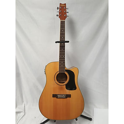 Washburn Used Washburn WD10SCE Natural Acoustic Electric Guitar