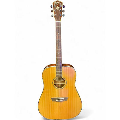 Used Washburn WD15S Natural Acoustic Guitar