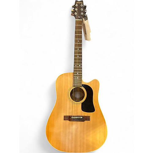 Used Washburn WD20SCE Natural Acoustic Electric Guitar Natural