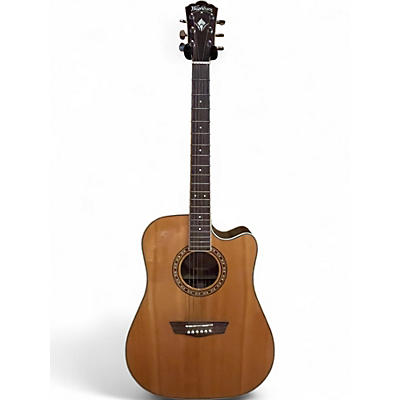 Used Washburn WD20SCE Natural Acoustic Guitar