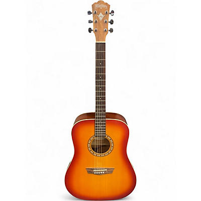 Used Washburn WD7S ACSM 2 Tone Sunburst Acoustic Guitar