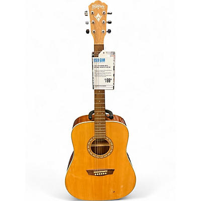 Used Washburn WD7S Natural Acoustic Guitar