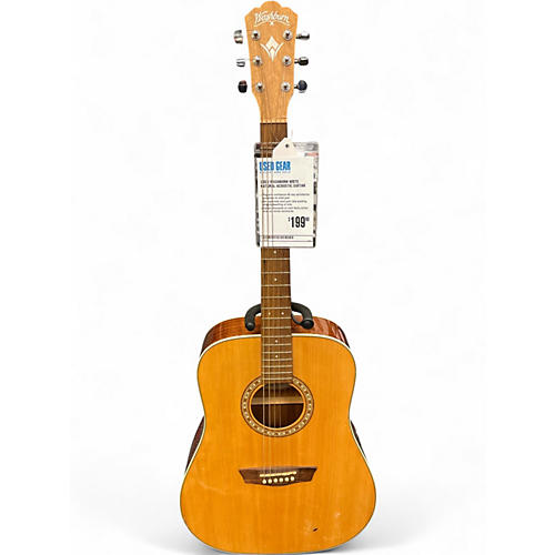 Used Washburn WD7S Natural Acoustic Guitar Natural