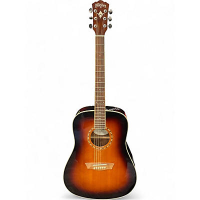 Used Washburn WD7SATB 2 Color Sunburst Acoustic Guitar