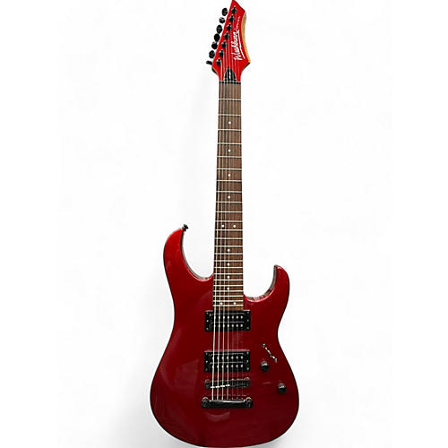 Used Washburn WG 587 Red Solid Body Electric Guitar Red