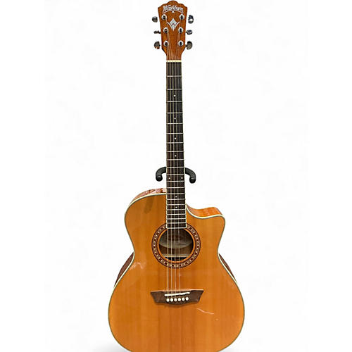 Used Washburn WG7SCE-A Natural Acoustic Electric Guitar Natural