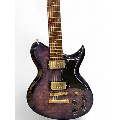 Used Washburn WI-64DL Trans Purple Solid Body Electric Guitar