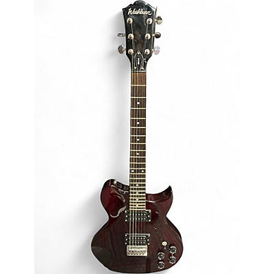 Used Washburn WI14 Trans Crimson Red Solid Body Electric Guitar