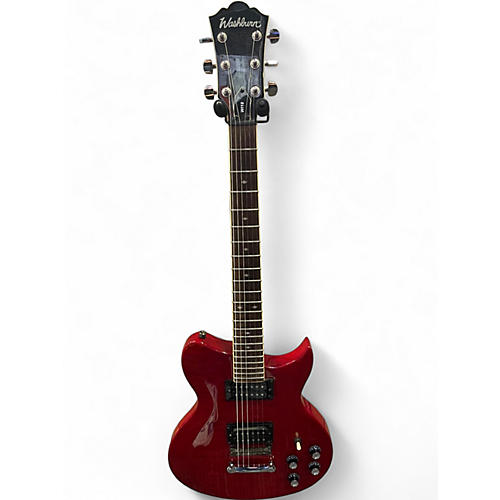 Used Washburn WI18 Trans Red Solid Body Electric Guitar Trans Red