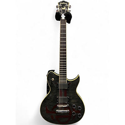 Used Washburn WI66ANC Evil Twin Idol Nick Catanese Signature Black and Red Solid Body Electric Guitar