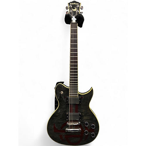 Used Washburn WI66ANC Evil Twin Idol Nick Catanese Signature Black and Red Solid Body Electric Guitar Black and Red
