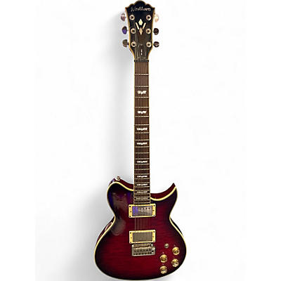 Used Washburn WI66V Crimson Red Burst Solid Body Electric Guitar