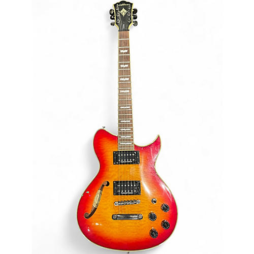 Used Washburn WI67PRO Cherry Sunburst Hollow Body Electric Guitar Cherry Sunburst