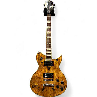 Used Washburn WIDLXSPLTD Idol Series Spalted Maple Natural Solid Body Electric Guitar
