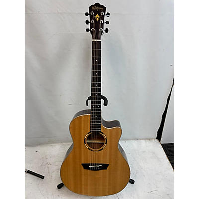 Washburn Used Washburn WL02SCE Natural Acoustic Electric Guitar