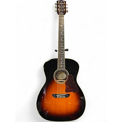 Used Washburn WSD5240TSK 2 Tone Sunburst Acoustic Guitar