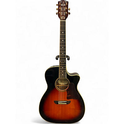 Used Washburn Warren Hayes Signature WSD5240 Tobacco Sunburst Acoustic Electric Guitar