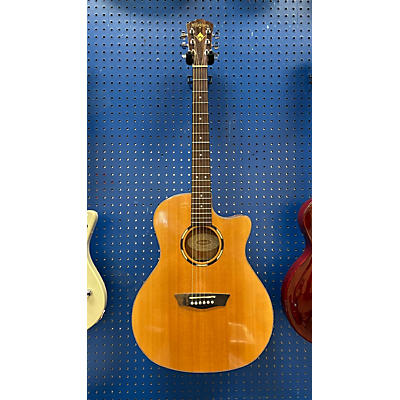 Washburn Used Washburn Wl010sce-0 Natural Acoustic Electric Guitar