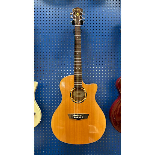 Washburn Used Washburn Wl010sce-0 Natural Acoustic Electric Guitar Natural