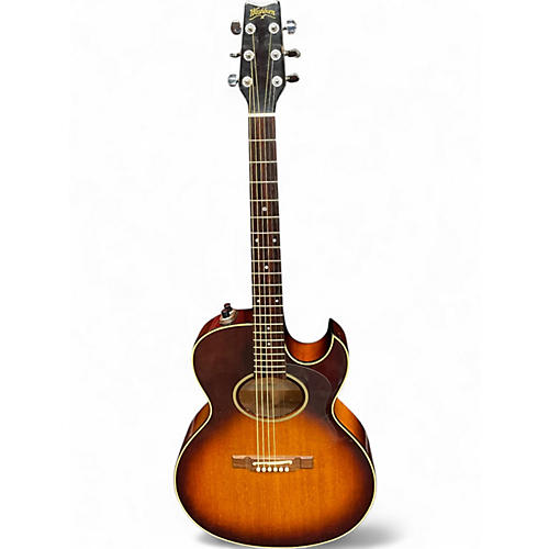 Used Washburn Woodstock Sunburst Acoustic Electric Guitar Sunburst