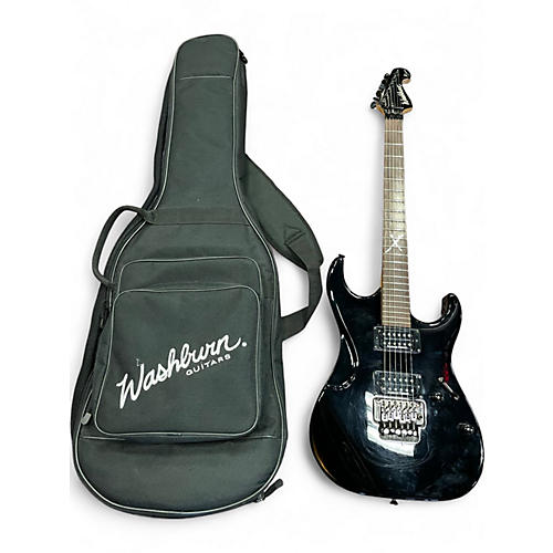 Used Washburn X SERIES X40 PRO Black Solid Body Electric Guitar Black