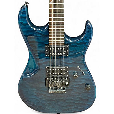 Used Washburn X40PROQ X SERIES Trans Green Solid Body Electric Guitar