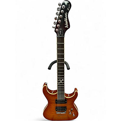 Used Washburn X50 QUILTED ORANGE Solid Body Electric Guitar