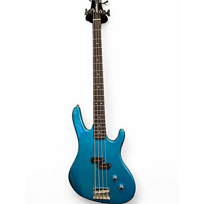 Used Washburn XB-100 Blue Sparkle Electric Bass Guitar