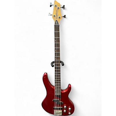 Used Washburn XB-200 Candy Apple Red Electric Bass Guitar
