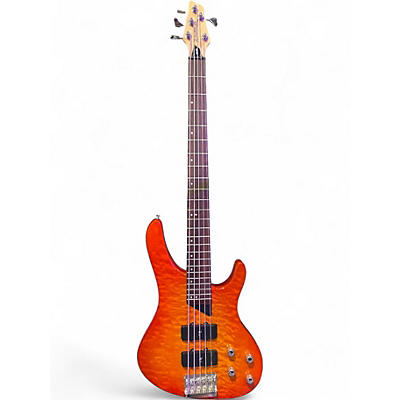 Used Washburn XB-500 RED FLAME Electric Bass Guitar