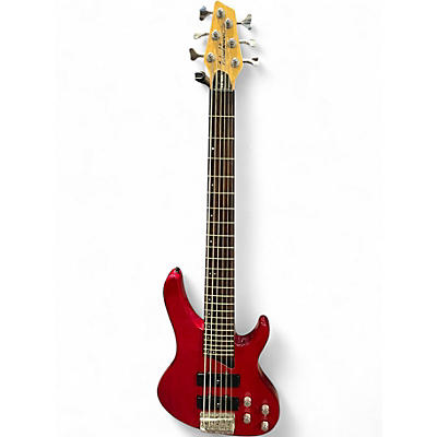 Used Washburn XB-600 Red Electric Bass Guitar