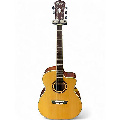 Used Washburn ag70cek-a-u Natural Acoustic Electric Guitar