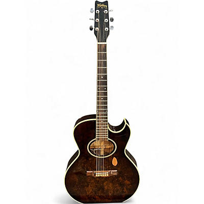 Used Washburn ea20 Burl Acoustic Electric Guitar