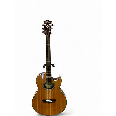 Used Washburn ea25 Natural Acoustic Guitar