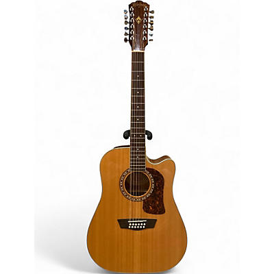Used Washburn hd10sce12 Natural 12 String Acoustic Electric Guitar