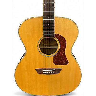 Used Washburn hg75seg Natural Acoustic Electric Guitar