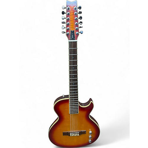 Washburn Used Washburn sbf80-12 Cherry Sunburst 12 String Acoustic Electric Guitar Cherry Sunburst