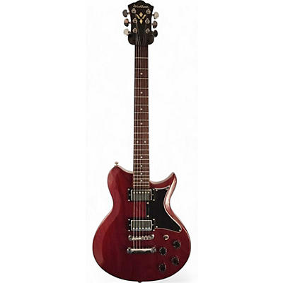 Used Washburn wI-64 Trans Crimson Red Solid Body Electric Guitar