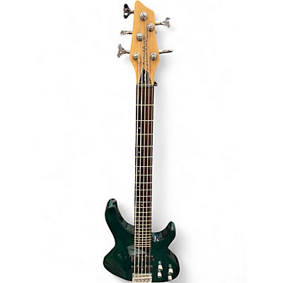 Used Washburn xb500 Green Electric Bass Guitar
