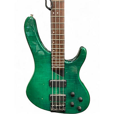 Used Washburn xb800 bantam Trans Green Electric Bass Guitar
