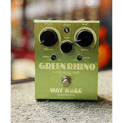 Used Way Huge Electronics WHE202 Green Rhino Overdrive Effect Pedal