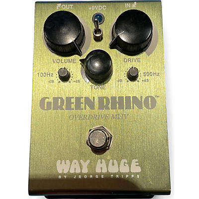 Used Way Huge Electronics WHE202 Green Rhino Overdrive Effect Pedal