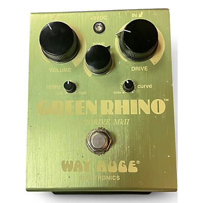 Used Way Huge Electronics WHE202 Green Rhino Overdrive Effect Pedal