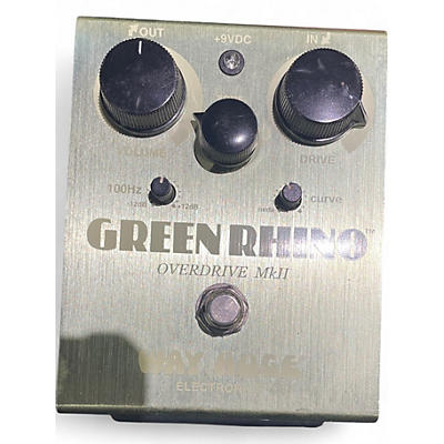 Used Way Huge Electronics WHE202 Green Rhino Overdrive Effect Pedal