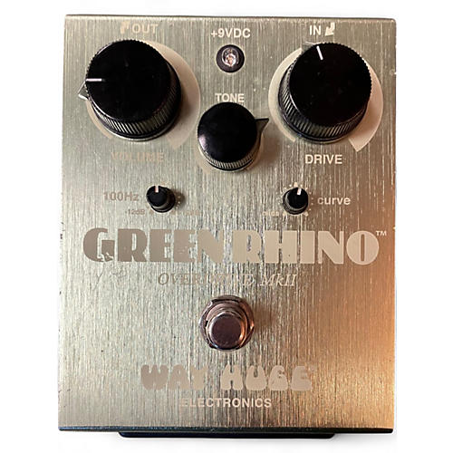 Used Way Huge Electronics WHE202 Green Rhino Overdrive Effect Pedal