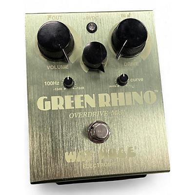 Used Way Huge Electronics WHE202 Green Rhino Overdrive Effect Pedal