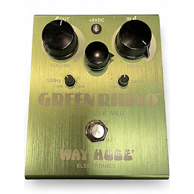 Used Way Huge Electronics WHE202 Green Rhino Overdrive Effect Pedal