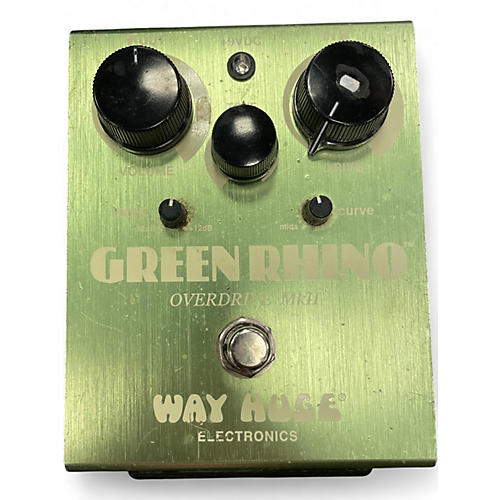 Used Way Huge Electronics WHE202 Green Rhino Overdrive Effect Pedal