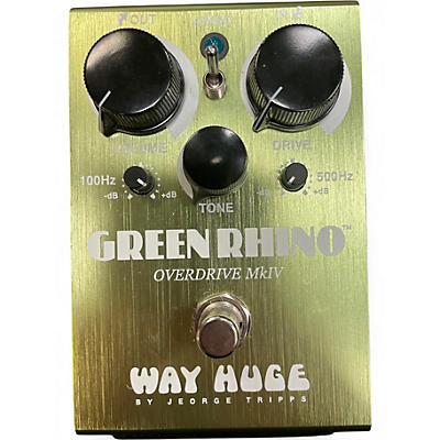 Used Way Huge Electronics WHE202 Green Rhino Overdrive Effect Pedal